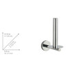 Suport pentru hartie igienica Bosio Shine, Wenko, 8x12.5x18 cm, inox, argintiu lucios