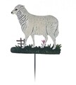 Decoratiune Sheep, 20x75 cm, metal, multicolor