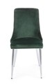 Scaun Corinna, Bizzotto, catifea, 44x55x86 cm, verde inchis