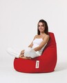 Fotoliu puf, Bean Bag, Ferndale Drop L, 80 x 80 cm, poliester impermeabil, rosu