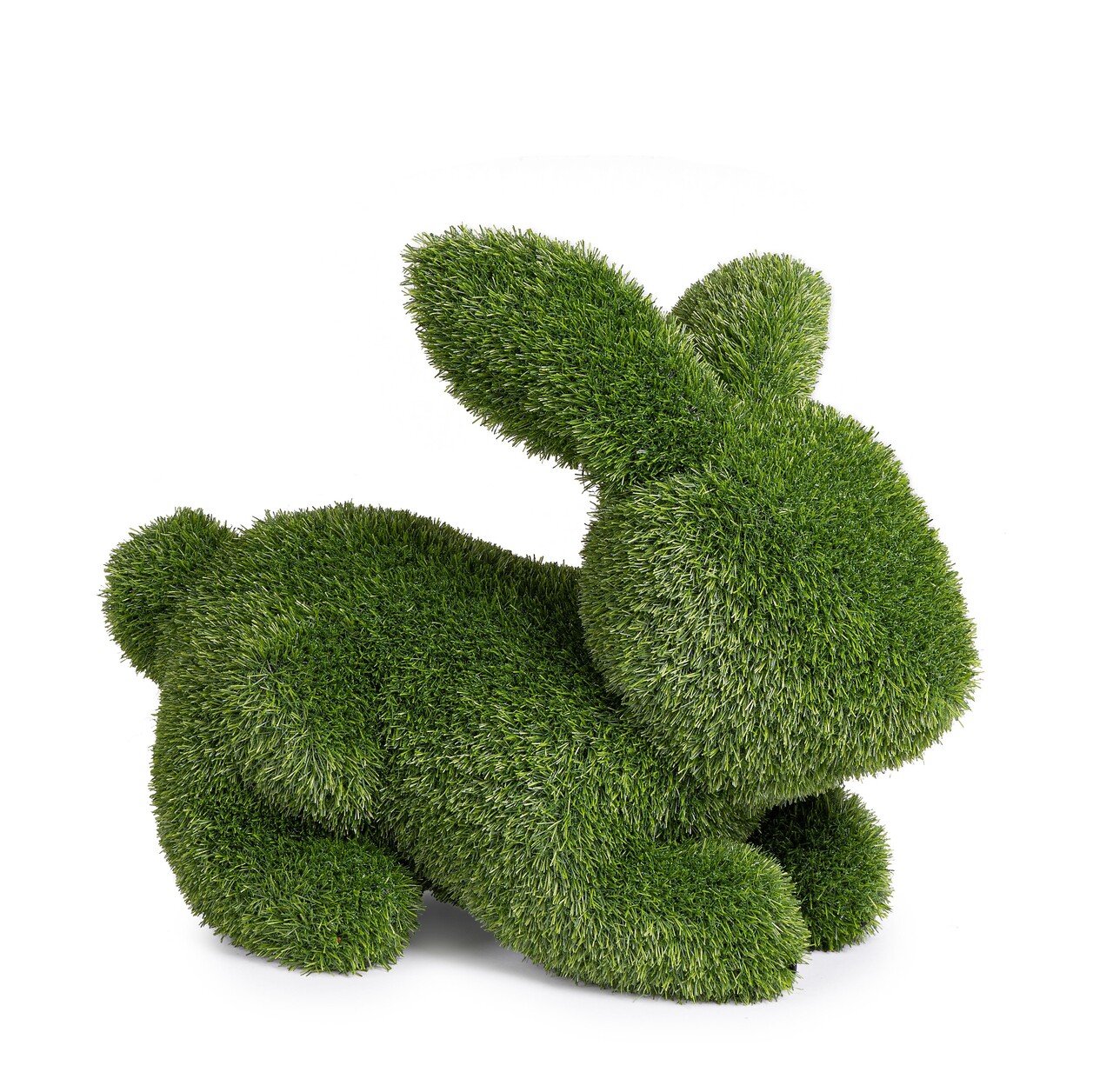 Figurina din iarba artificiala Rabbit, Bizzotto, 68x35x54 cm, polietilena, verde