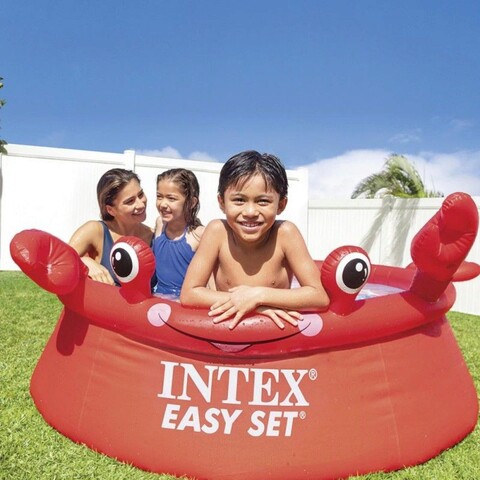 Piscina gonflabila pentru copii Intex Crab, 880 L, 183x51 cm, polivinil, multicolor