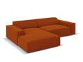 Coltar modular stanga 3 locuri, Jodie, Micadoni Home, BL, 224x166x70 cm, poliester, caramiziu