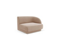 Modul canapea dreapta 1 loc, Miley, Micadoni Home, BL, 92x85x74 cm, catifea, cappuccino