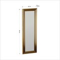 Oglinda decorativa, Siam, Boos, 30x90x3 cm, MDF , Auriu