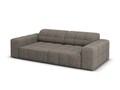 Canapea 3 locuri, Jennifer-140, Micadoni Home, 204x102x70 cm, tesatura chenille din poliester, gri