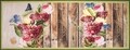 Covor pentru bucatarie, Olivo Tappeti, New Smile Modern, Flowers, 50 x 80 cm, nailon, multicolor