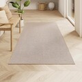 Covor antiderapant Vasagle Faux Jute, 80x150 cm, lavabil la masina, imitatie iuta, maro