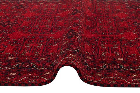 Covor de hol, Bhr 02 Red , 80x150 cm, Fibre acrilice, Rosu