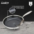 Tigaie, Titanium, Cooking by Heinner, 30x6 cm, inox, argintiu