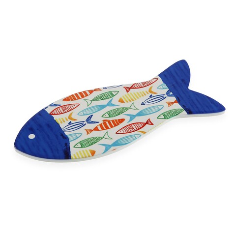 Suport pentru recipiente fierbinti Fish Pattern, Versa, 29x12 cm, ceramica