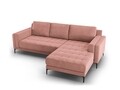 Coltar dreapta, Orrino, Mazzini Sofas, 4 locuri, 242x164x82 cm, catifea, roz