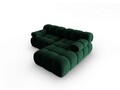 Coltar modular dreapta 3 locuri, Bellis, Micadoni Home, BL, 191x157x62 cm, catifea, verde bottle