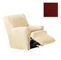 Husa fotoliu cu recliner elastica bi-stretch, Cora, caramiziu C/9