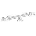 Suport pentru prosoape Orea, Wenko, 60x12x4.5 cm, inox, argintiu mat