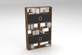 Biblioteca RF.004.004.140, Gauge Concept, 93x22x150 cm, PAL, aluna/negru