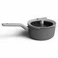 Cratita cu capac saucepan BergHOFF, Leo Shadow, Ø18 cm, 2 L, aluminiu, invelis antiaderent, gri