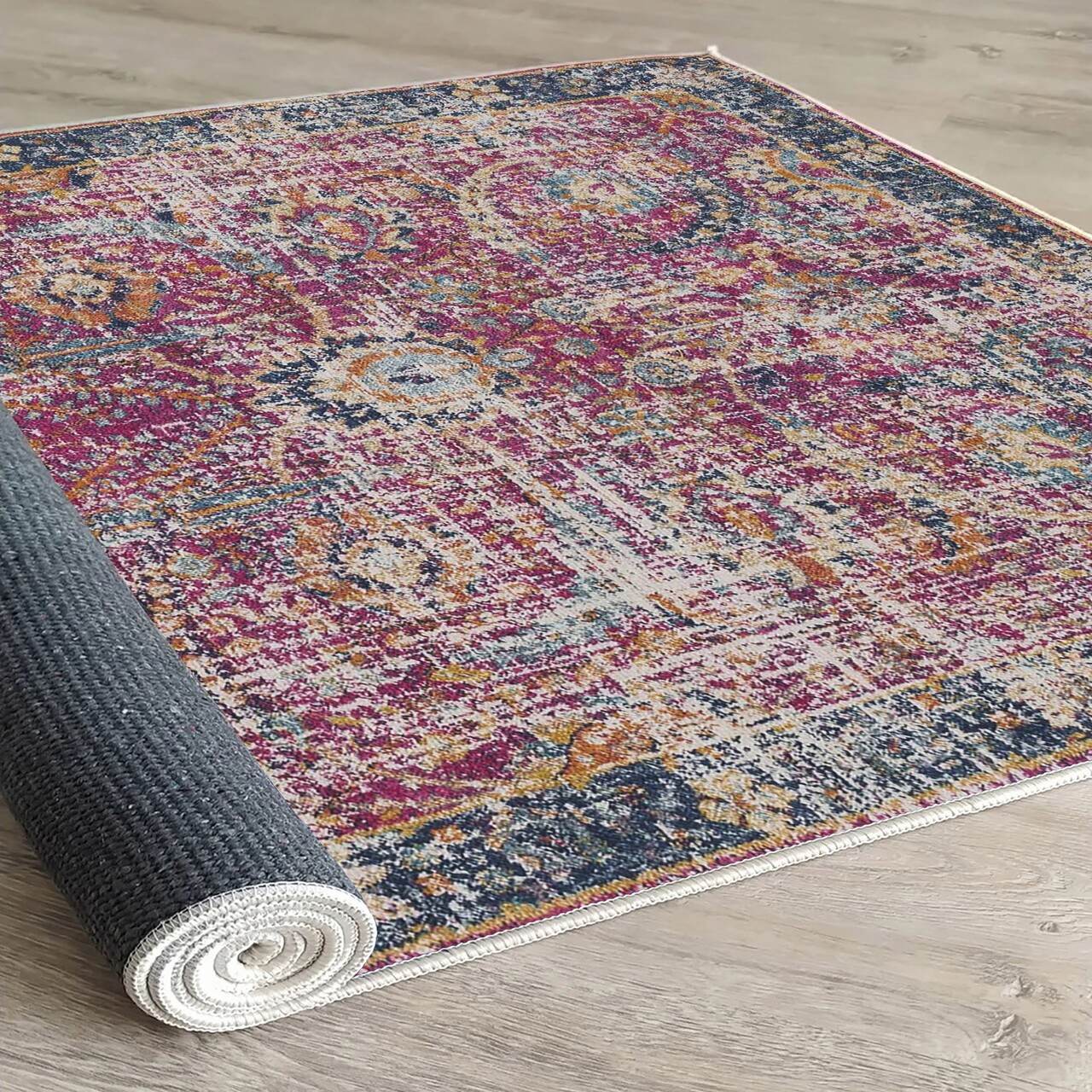 Covor, Woopamuk234, 80x150 cm, 70% bumbac/30% poliester, Multicolor - 2 | YEO