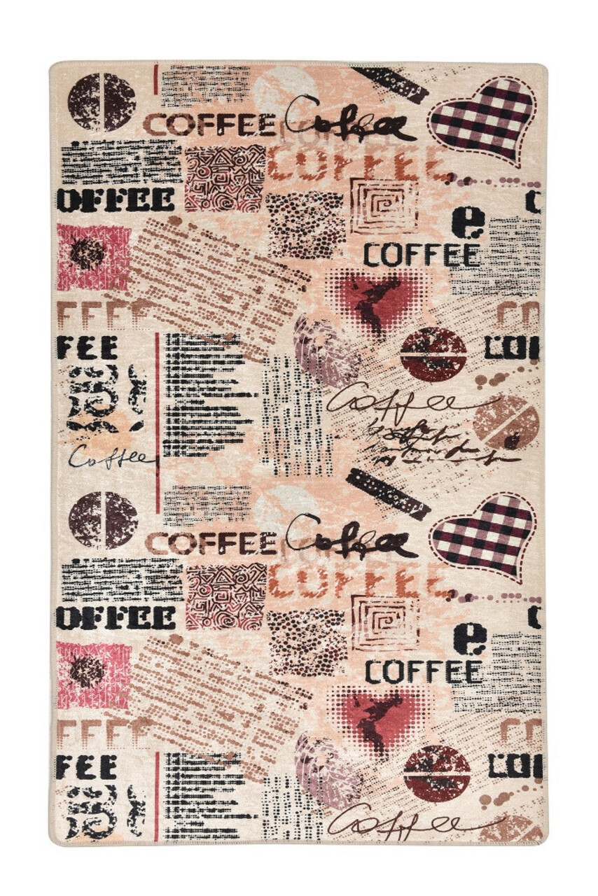 Covor de hol, Coffee, 50% catifea/50% poliester, Multicolor - 2 | YEO