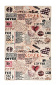 Covor, Coffee, 50% catifea/50% poliester, Multicolor