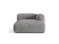 Sezlong modular living dreapta 1 loc, Martina-212, Micadoni Home, 176x123x75 cm, velur, gri deschis