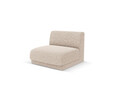 Modul canapea 1 loc fara cotiere, Miley, Micadoni Home, BL, 85x75x74 cm, poliester chenille, bej