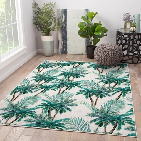 Covor Palm, Oyo Concept, 100x140 cm, poliester, multicolor