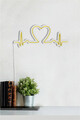 Decoratiune luminoasa LED, Love Rhythm, Benzi flexibile de neon, DC 12 V, Galben