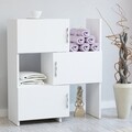 Dulap multifunctional Anna, Decorotika, 65x31.5x89.8 cm, alb