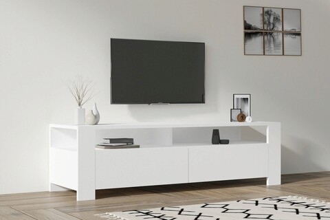 Comoda TV, Asse Home, Combe , 140x40x40cm, Alb