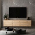 Comoda TV, Inarch, Neon, 160x35x32 cm, Maro