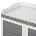 Dulap pentru exterior Ryan, 67x46.5x99.7 cm, lemn/poliester, alb/gri