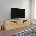 Comoda TV, Retricy, Carson, 160x35.3x40 cm, PAL, Stejar