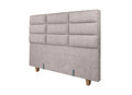 Pat matrimonial, Stockholm, Harmony E, 180x200 cm, saltea tip Pocket, topper memory, Taupe