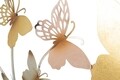 Decoratiune de perete Butterflies Light Pink, Mauro Ferretti, 132x95.5 cm, fier, multicolor