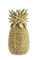 Decoratiune Surabaya Ananas, Bizzotto, 24.5 x 24 x 49.5 cm, polirasina, auriu