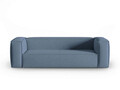 Canapea 4 locuri, Mackay, Cosmopolitan Design, 230x94x73 cm, catifea tricotata, albastru jeans