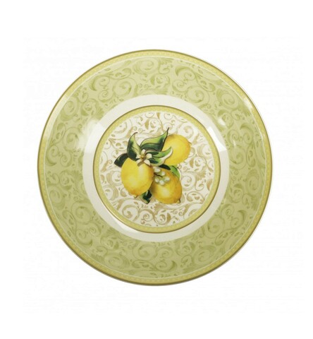 Bol salata Limoni, Brandani, 31.5 x 7 cm, portelan New Bone China