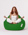 Fotoliu puf, Bean Bag, Ferndale Premium XXL, 115 x 130 cm, poliester impermeabil, verde