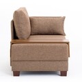 Canapea Fly Armchair Right, Balcab Home, 1 loc, 100x75x80 cm, maro