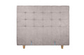 Pat matrimonial, Stockholm, Dots E, 180x200 cm, saltea tip Pocket, topper memory, Taupe