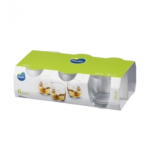 Set 6 pahare Nadir Oca, sticla rezistenta, 330 ml