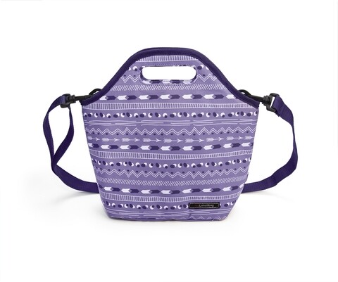 Geanta termoizolanta pentru pranz Boho Print, Iris Barcelona, 3.5 L, 23x12x29 cm, poliester, lila