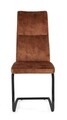 Scaun Thelma, Bizzotto, 43.5 x 62 x 102 cm, otel/catifea, maro rust