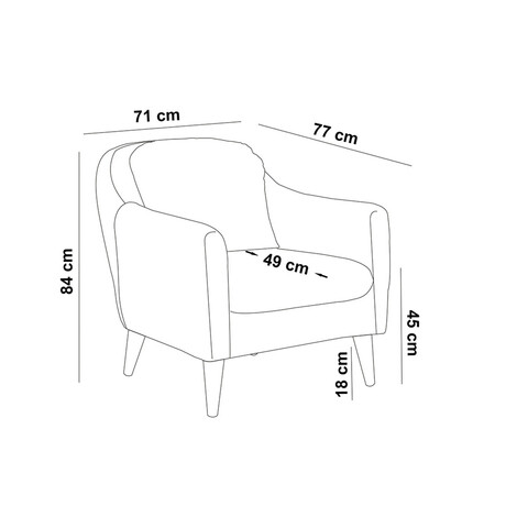 Fotoliu, Unique Design, 867UNQ1048, Lemn de pin, Gri