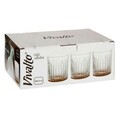 Set 6 pahare de apa Exotic, Vivalto, 330 ml, sticla, maro