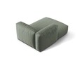 Sezlong modular living stanga 1 loc, Martina-169, Micadoni Home, 176x123x75 cm, tesatura structurata catifelata, verde muschi