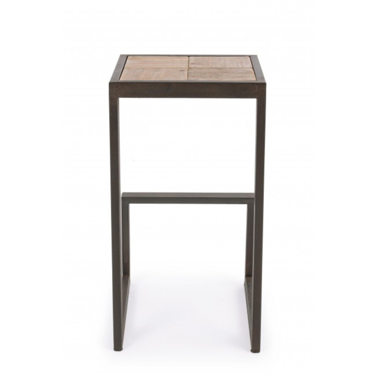 Scaun de bar Blocks, Bizzotto, lemn de brad, 36x32x70 cm, maro - 2 | YEO