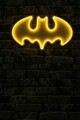 Decoratiune luminoasa LED, Batman Bat Light,  Benzi flexibile de neon, DC 12 V, Galben