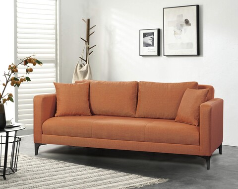 Canapea WESTOR, Pandia Home, 205x95x80 cm, lemn, cinnamon